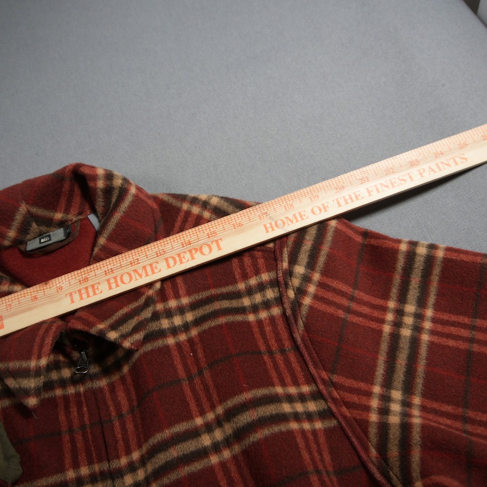 Vintage REI Plaid Wool Nylon Heavyweight Men Field Chore Jacket M Retro Cabin - Picture 5 of 15